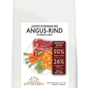 Angus-Rind mit Süßkartoffel & Karotte - 12 kg