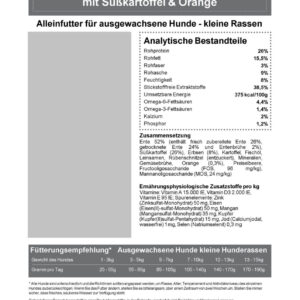 Ente mit Süßkartoffel & Orange - kleine Kroketten - 2 kg