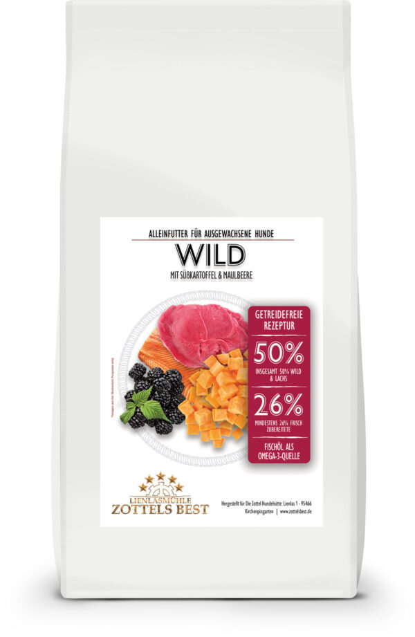 Wild mit Süßkartoffel & Maulbeere – Bild 3