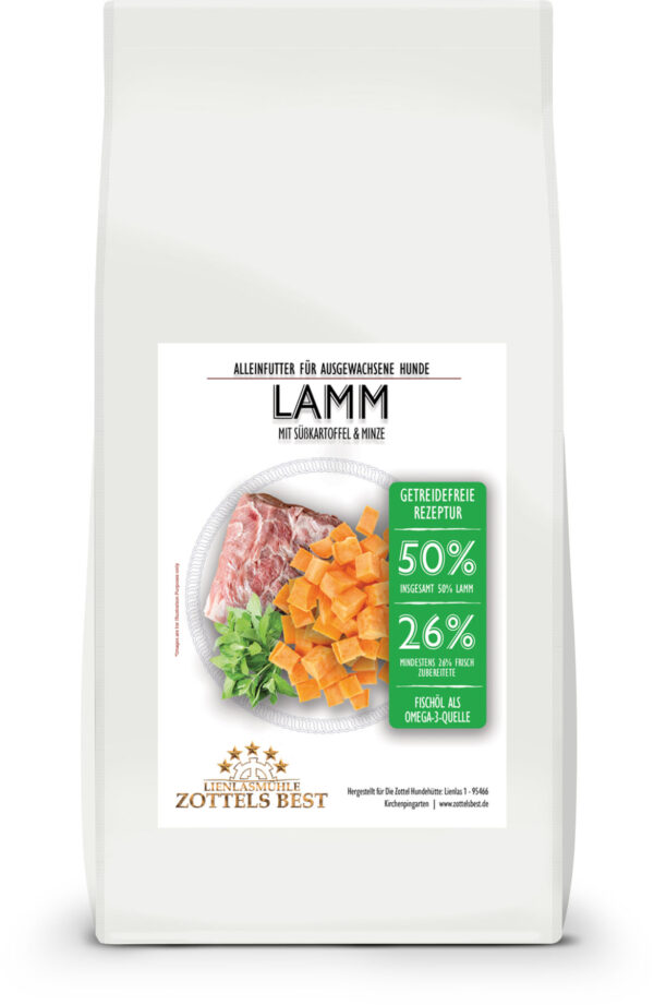 Lamm mit Süßkartoffel & Minze – Bild 3
