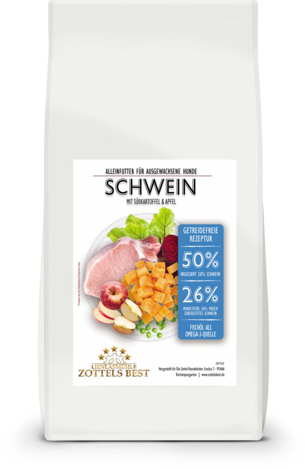 Schwein mit Süßkartoffel & Apfel – Bild 3