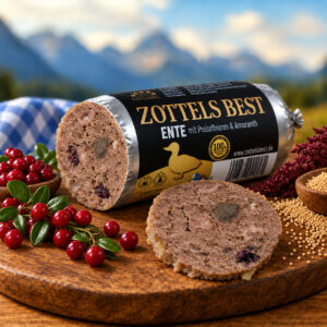 Hundewurst "Ente mit Preiselbeeren & Amaranth"