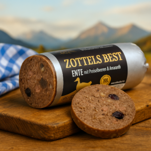 Hundewurst "Ente mit Preiselbeeren & Amaranth"