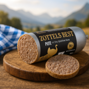 Hundewurst "Pute mit Hirse, Apfel & Rote Beete"