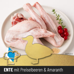 Hundewurst "Ente mit Preiselbeeren & Amaranth"