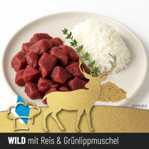 Hundewurst "Wild mit Reis & Grünlippmuschel"