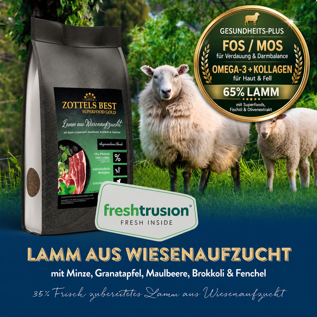 Superfood GOLD Lamm aus Wiesenaufzucht