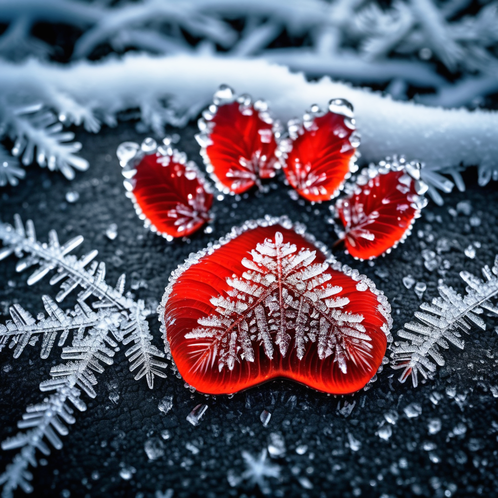 KI-Bild-erstellen.de – Hundepfote mit Ei(…)