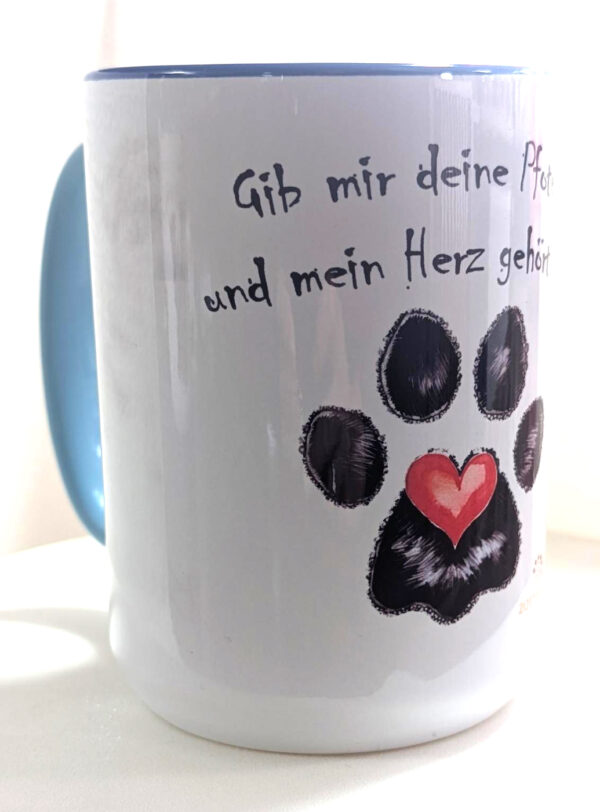 Kaffeetasse XXL GIB MIR DEINE PFOTE... – Bild 2