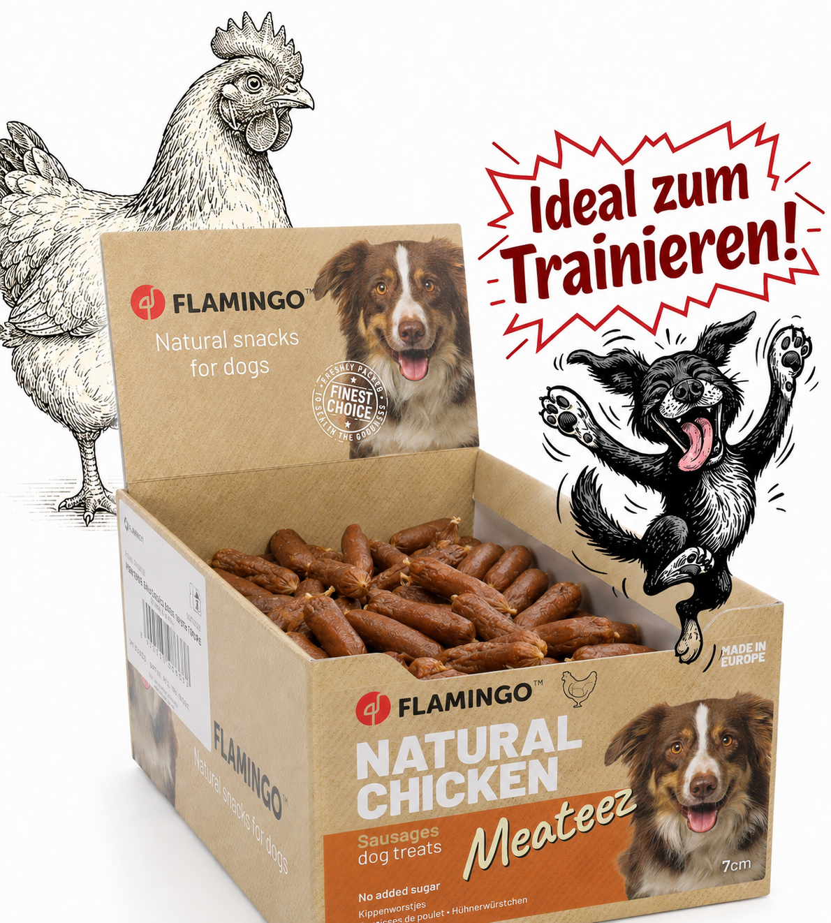 MEGA Würstelbox Rind oder Huhn