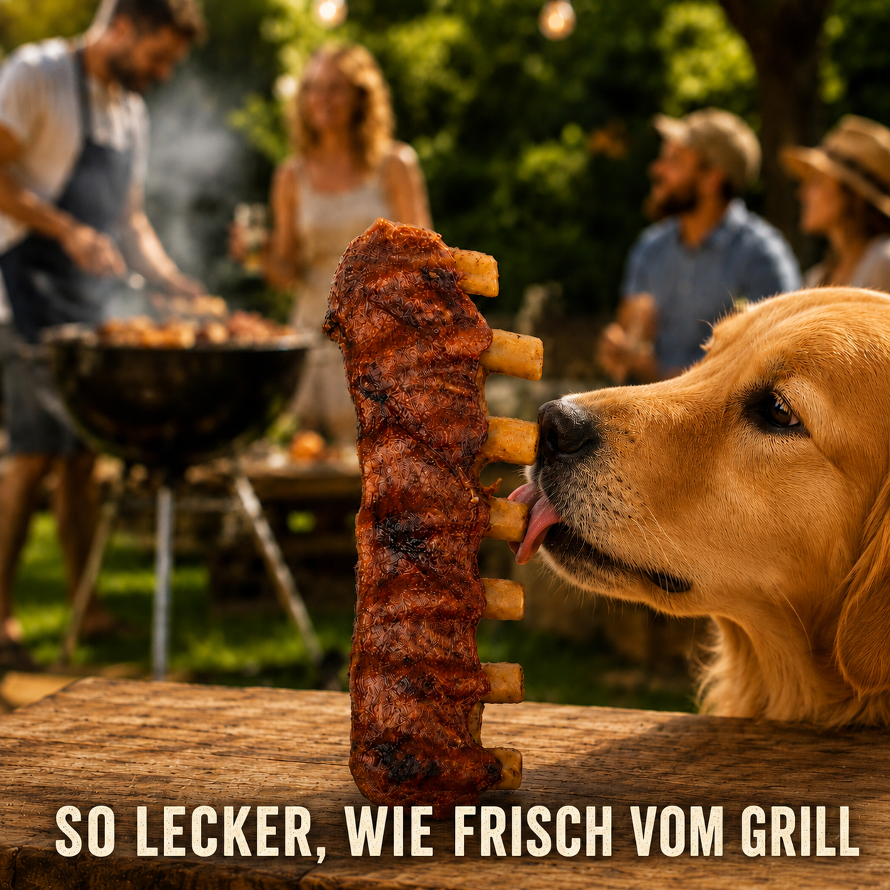 Herzhafte BBQ Rippe (Rippenlook) mit Huhn